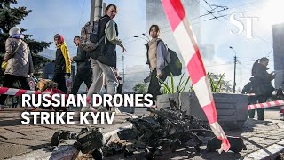 Russian 'kamikaze' drones strike Kyiv