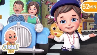 traffic rules हिंदी में  | ट्रैफिक नियम | Police Song | Hindi rhymes for children by Jugnu Kids