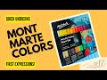 Quick Unboxing: Mont Marte Acrylic Colors - First Impressions!