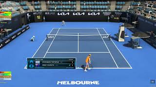 Stefanos Tsitsipas VS Rinky Hijikata | Australian Open 2023 | Tennis Elbow 4 | CPU vs CPU Simulation
