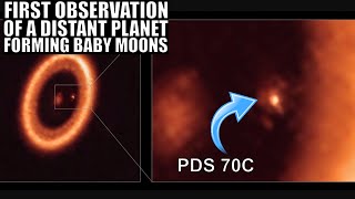 First Actual Observation of Moons Being Formed In Another System