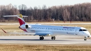 Iberia Regional (Air Nostrum) CRJ-1000 (CRJX) departing Mirabel (YMX/CYMX)