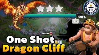 Dragon Cliff One Shot In Clan Capital | WORLD RECORD 🌍