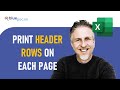 How to Print Header Rows on Each Page in Excel? | How Do I Print Titles on Each Page?