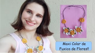 Aprenda Fuxico: Maxi Colar de Flores!