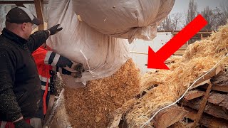 Why double chopping wood chips?