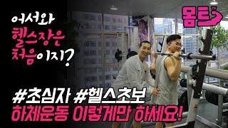 [EP.3]헬스초보 하체운동 방법 / 헬린이 여러분! 헬스장가서 뭐부터 해야할지 모르겠다면? 이것만 보고 따라해~  / 헬스기구 사용법