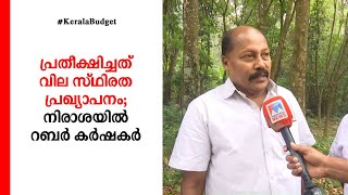 പ്രതീക്ഷിച്ചത് വില സ്ഥിരത പ്രഖ്യാപനം; നിരാശയില്‍ റബര്‍ കര്‍ഷകര്‍