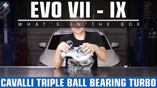 Cavalli OEM Drop-in Triple Ball Bearing Turbo - Mitsubishi EVO 8/9/X (What's In The Box?)