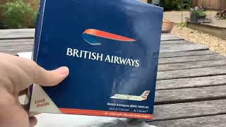 (RARE) British airways Avro RJ-85 unboxing!