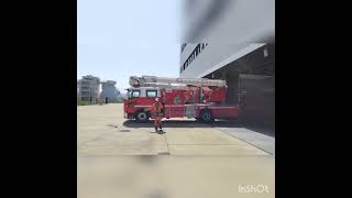 上越消防署上越梯子3訓練出向動画です🚒💨