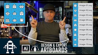 Design Tip - How to Design \u0026 Export Multiple Images from a single Illustrator File using Artboards