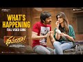 What's Happening  - Video Song | Dhamaka | Ravi Teja | Bheems Ceciroleo | Thrinadha Rao Nakkina