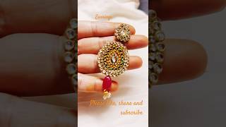 Diy kundan earrings#handmade #trending#diy #handmadejewelry#shorts#earrings#craft