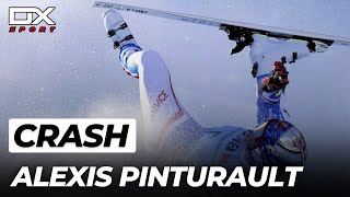 Alpine Ski Alexis Pinturault crash at Wengen | SuperG | 2024 🇮🇹
