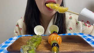 탕후루 먹방 ASMR ㅣ왕가탕후루 키위탕후루 ㅣ 골드키위탕후루ㅣ오마카세탕후루 리얼사운드 Tanghulu Mukbang Asmr