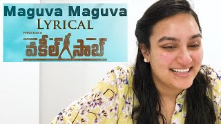 Maguva Maguva Lyrical REACTION | Pawan Kalyan | Sid Sriram | #VakeelSaab | Thank you 🤗