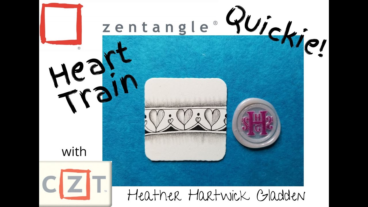 Heart Train Zentangle Quickie Youtube