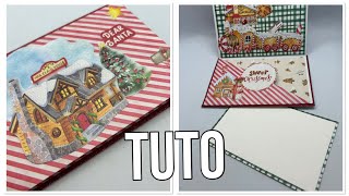 TUTO carte/pochette noel  facile et rapide // 100% action