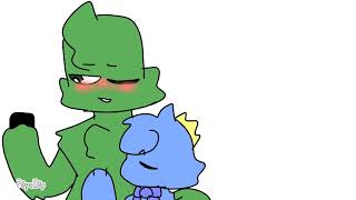 Raimbow Friends | BLUE GIRL x GREEN ANIMATION FlipaClip BLUE x GREEN Cringe @greenmandrake