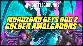 Murozond Gives Dog Double Golden Amalgadon | Dogdog Hearthstone Battlegrounds