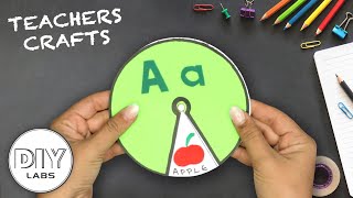 How to make an ALPHABET SPINNING WHEEL | Paper Craft | Fast-n-Easy | DIY Labs