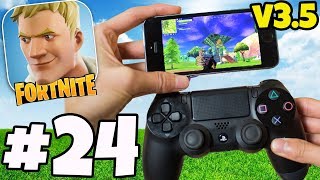 fortnite 3 5 new controller on mobile gameplay no hack cheat fortnite ios android - fortnite cheat ios