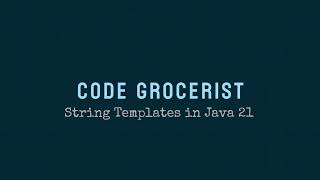 StringTemplates in Java 21