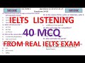 IELTS Listening test MCQs from real IELTS exam