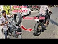 Pulsar Rs 200 mein 180/55/17 ka tyre Laga Diya! first time in YouTube😵