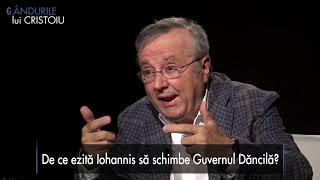 Gândurile lui Cristoiu: Dacă nu cade Guvernul, creşte frustrarea anti-Iohannis