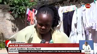 Local leaders donate food in Wajir County