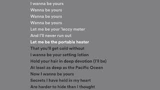Arctic Monkeys - I Wanna Be Yours (Lyrics | Lirik | Karaoke)