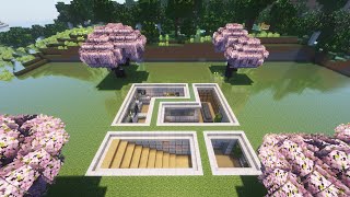 Minecraft: Modern Underground House Tutorial #minecraft #underground #Immortallive