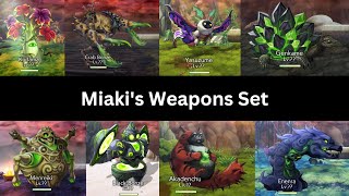 Another Eden (Global) Miaki's Weapons Set