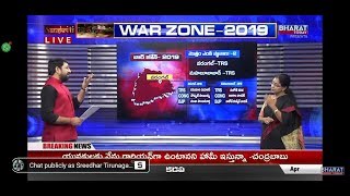 Jyothsna Tirunagari Live, Visakhapatnam \u0026 Warangal | War Zone 2019 #BHARATHTODAY  | Election Updates