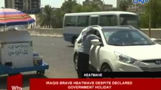 Iraqis brave heatwave despite declared government holiday