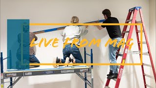 Sol LeWitt LIVE Drawing installation at MAG day 3 11/17/22