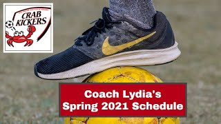 Coach Lydia | Spring Schedule 2021