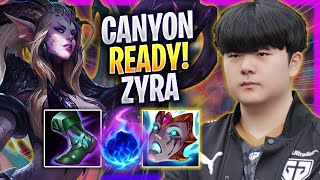 CANYON IS READY TO PLAY ZYRA! - GEN Canyon Plays Zyra JUNGLE vs Vi! | Season 2024