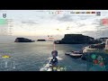 cruiser des moines nice solo play on map haven world of warships