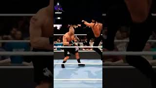 Amazing Superman punch by Roman Reigns to Brock Lesnar In WWE 2K22 #shorts #romanreigns
