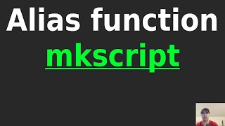 An Alias to Create Shell Scripts