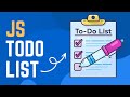 Boost Your Portfolio NOW: JavaScript Todo List Project You Can't Miss! ✅