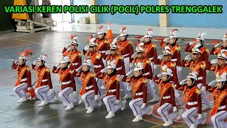 VARIASI KEREN POLISI CILIK (POCIL) POLRES TRENGGALEK DALAM GEBYAR POCIL 2024 DI GOR TULUNGAGUNG