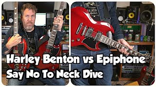 Epiphone SG 61 VS Harley Benton DC Custom \u0026 How To Get Rid Of Neck Dive