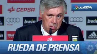 Ancelotti: "No busco retos personales, quiero ganar títulos con el Real Madrid"