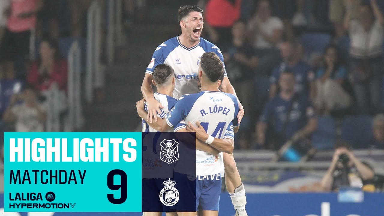 Resumen De CD Tenerife Vs Real Racing Club (2-0) - YouTube