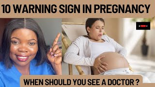 10 WARNING SIGNS OF PREGNANCY. When should see a doctor? #pregnancy #complications