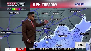 First Alert | Bitter Cold Tonight; Snow Possible Tuesday